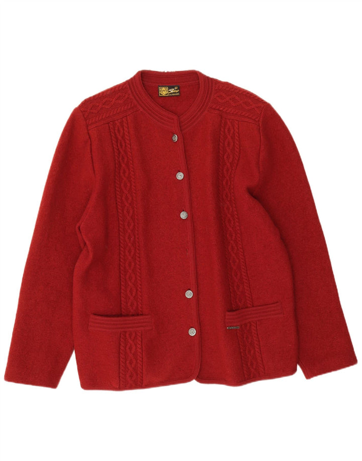 Cárdigan Zero para mujer IT 52 2XL Rojo Lana virgen