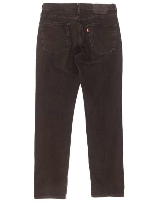 Vaqueros rectos Levi's para hombre W30 L32 Algodón negro