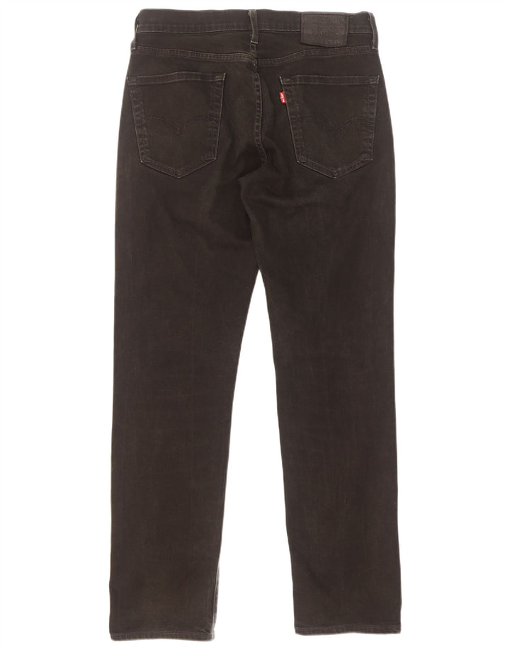 Vaqueros rectos Levi's para hombre W30 L32 Algodón negro