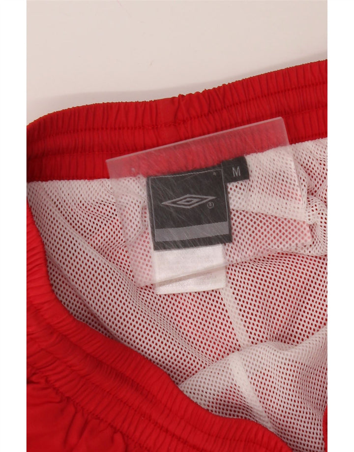 UMBRO Mens Graphic Tracksuit Trousers Joggers Medium  Red Polyester