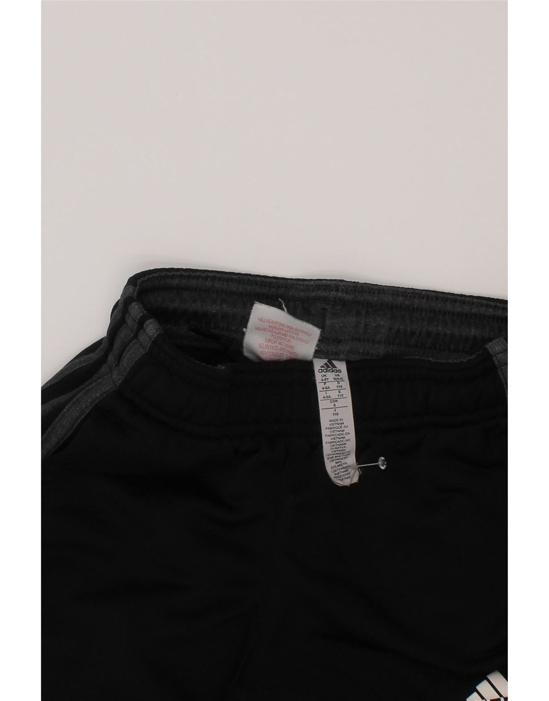 Adidas Chicos Climalite Chándal Pantalones Joggers 4-5 Años Negro Poliéster