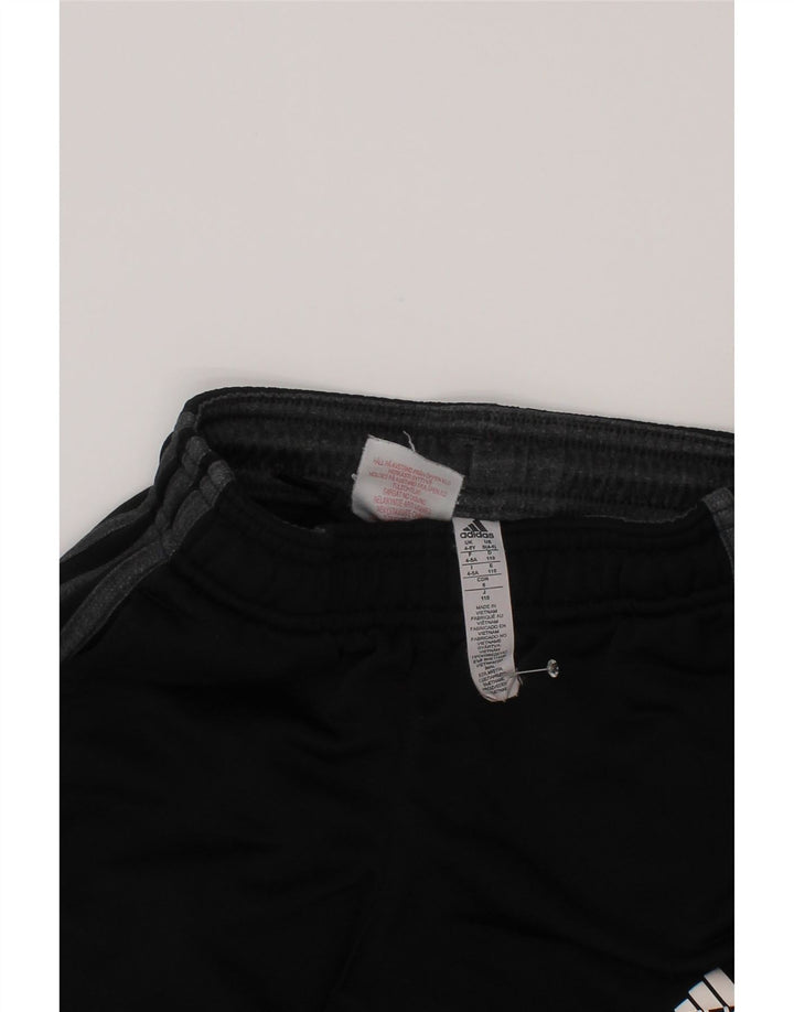 Adidas Chicos Climalite Chándal Pantalones Joggers 4-5 Años Negro Poliéster