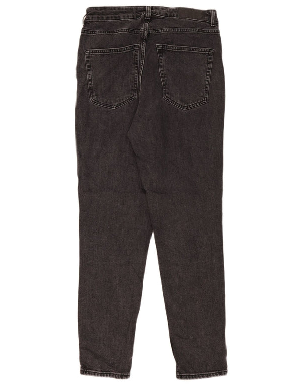 Topshop Vaqueros ajustados para mujer UK 14 Medium W30 L29 Algodón negro