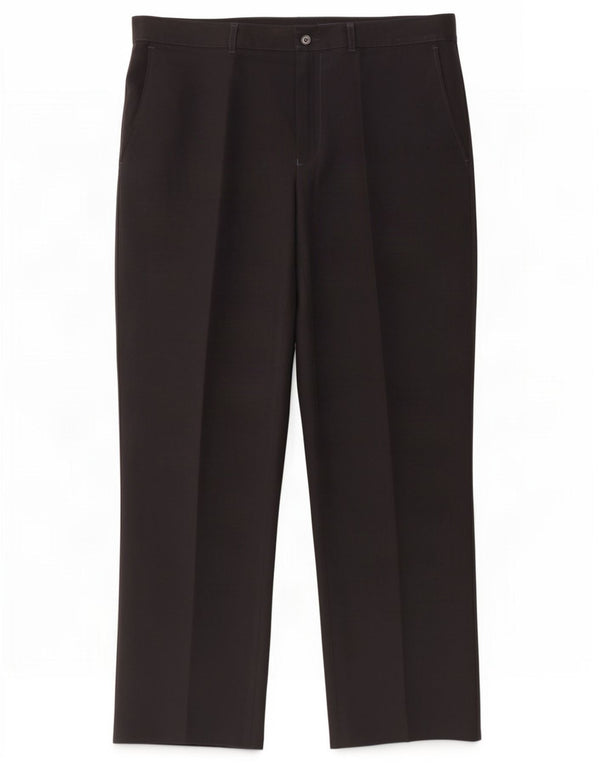 Marks & Spencer Pantalón chino recto para hombre W36 L31 Poliéster azul marino