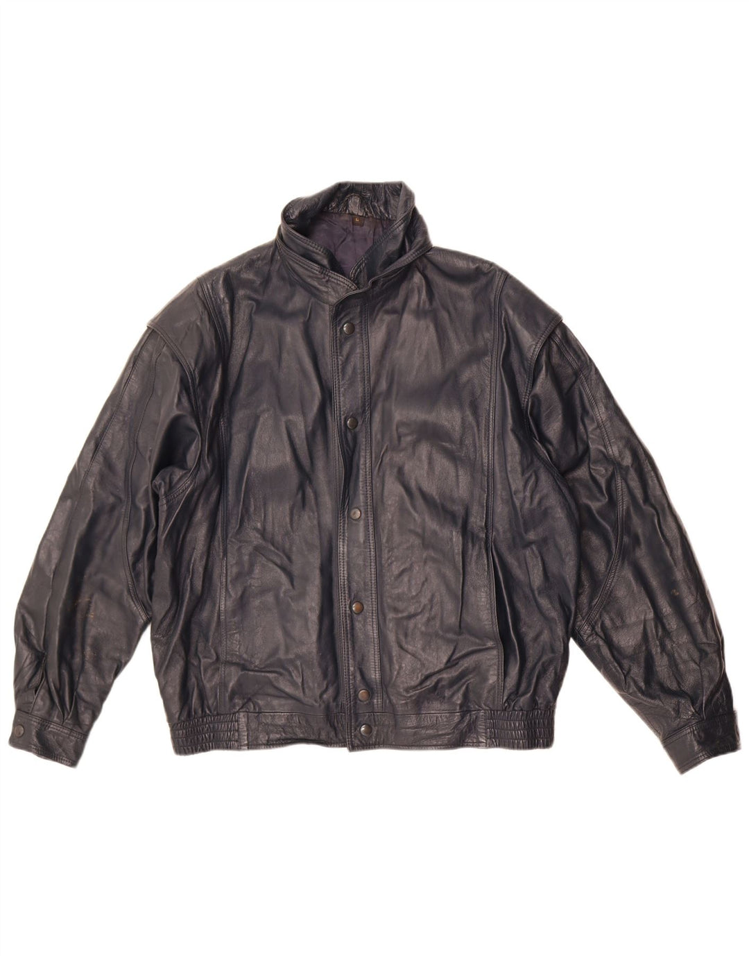 Sterling Chaqueta de cuero para hombre UK 40 Large Cuero azul marino