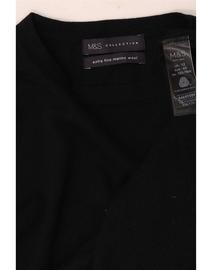 Marks & Spencer - Jersey de cuello redondo para mujer, talla 40, talla M, color negro