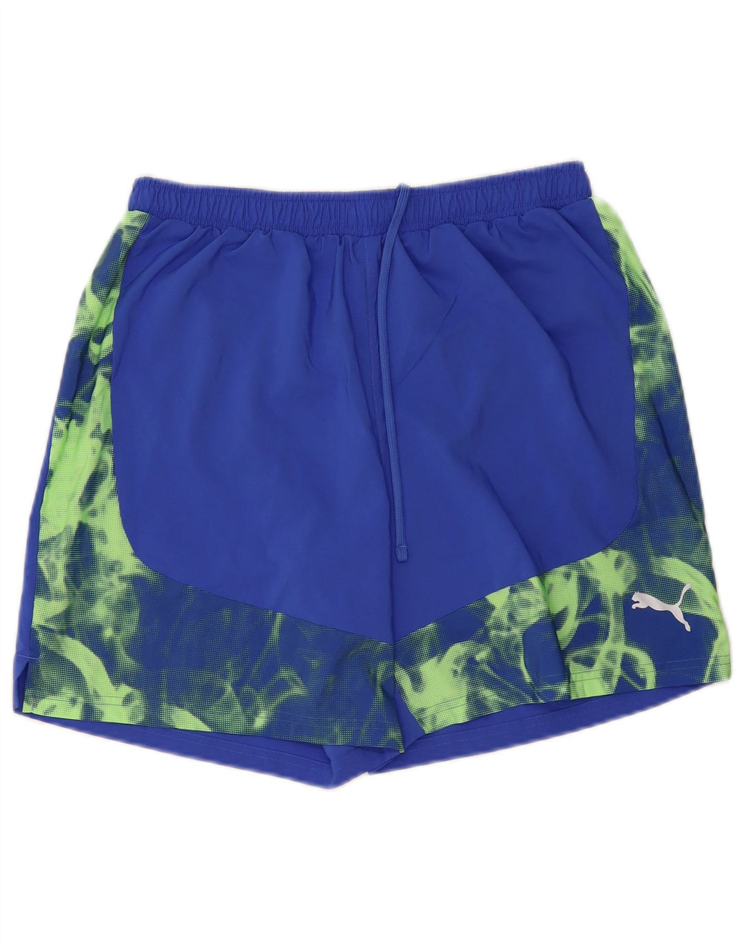 PUMA Pantalones cortos deportivos para hombre Poliéster de camuflaje azul medio