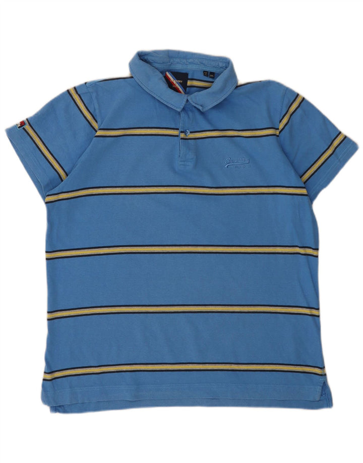 Superdry Polo Para Hombre 2XL Rayas Azules