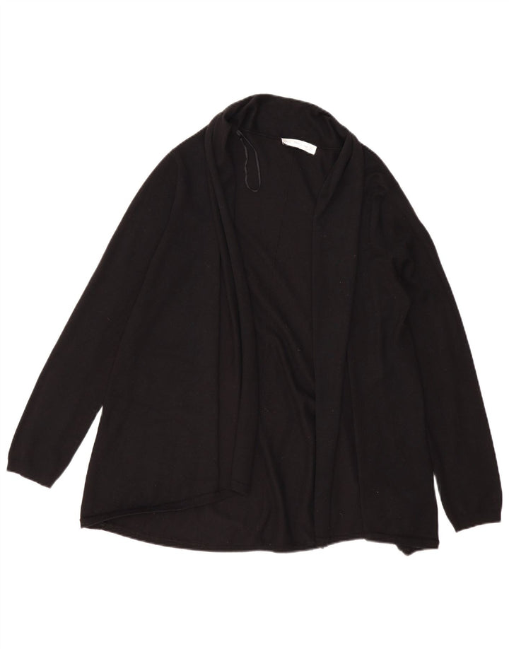 Zara - Cárdigan abierto para mujer, talla 40, talla grande, viscosa negra