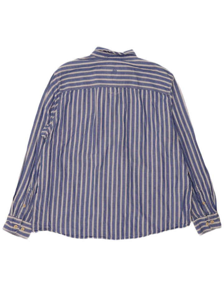 Camisa de hombre Fat Face 2XL Algodón a rayas azules
