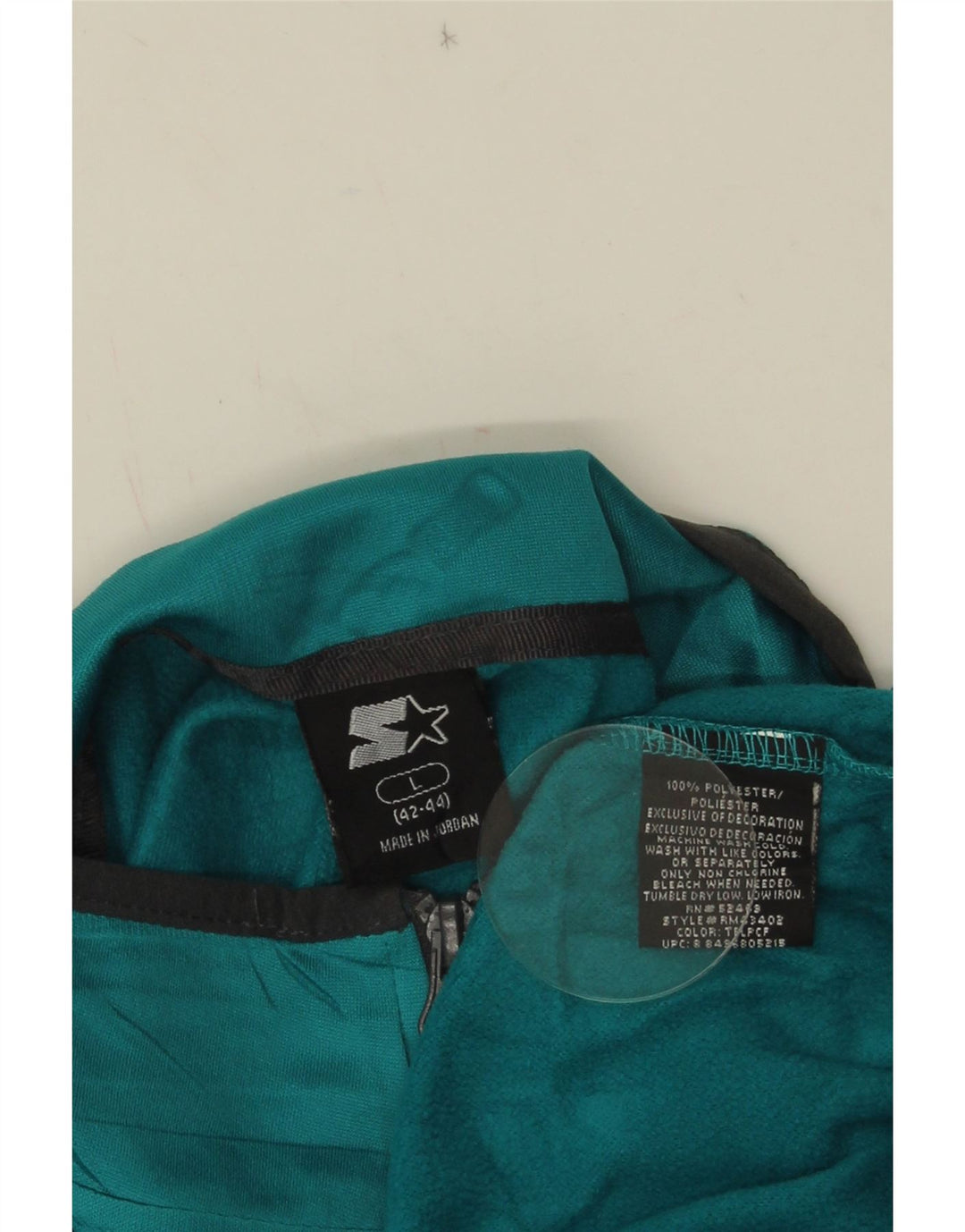 STARTER Jersey de chándal con cuello y cremallera para hombre UK 42/44 Large Azul Poliéster