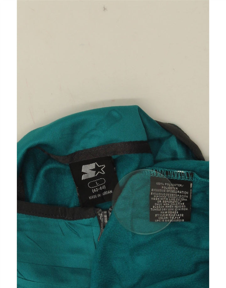 STARTER Jersey de chándal con cuello y cremallera para hombre UK 42/44 Large Azul Poliéster