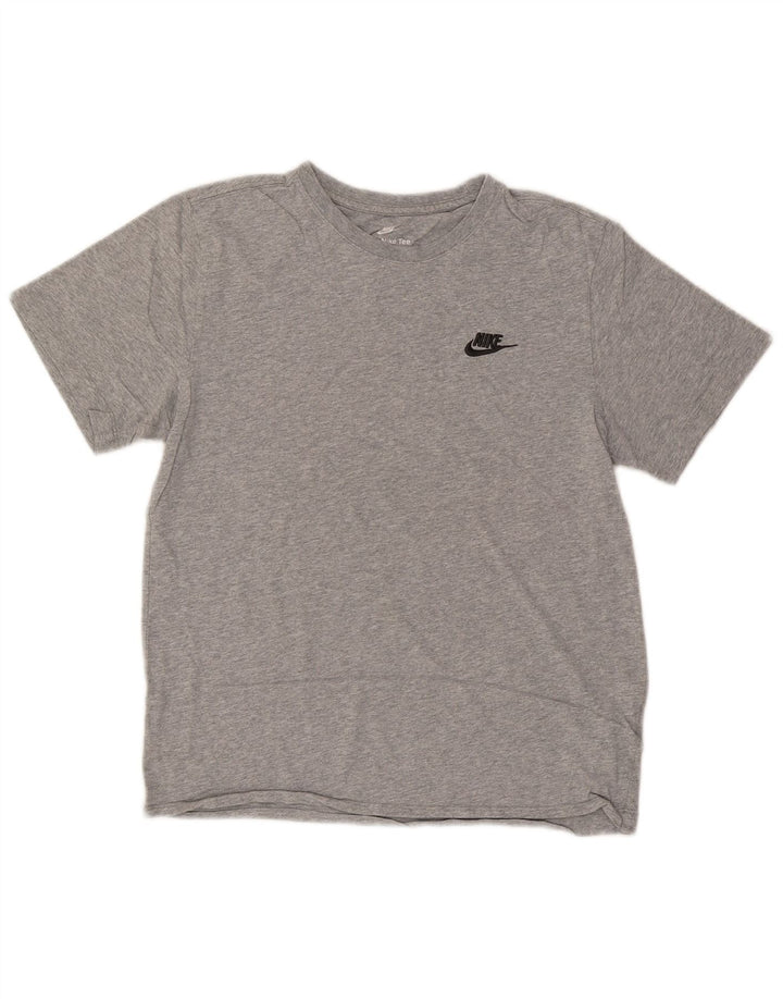 Nike - Camiseta para hombre, talla pequeña, algodón moteado gris