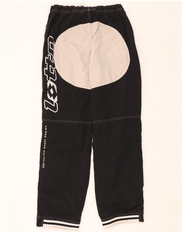 Lotto Hombre Pantalones De Chándal Con Gráfico Joggers Large Negro Colorblock