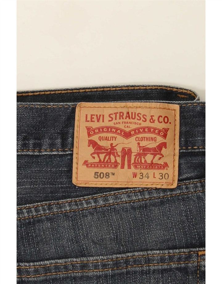 Levi's Hombre 508 Vaqueros Rectos W34 L30 Azul