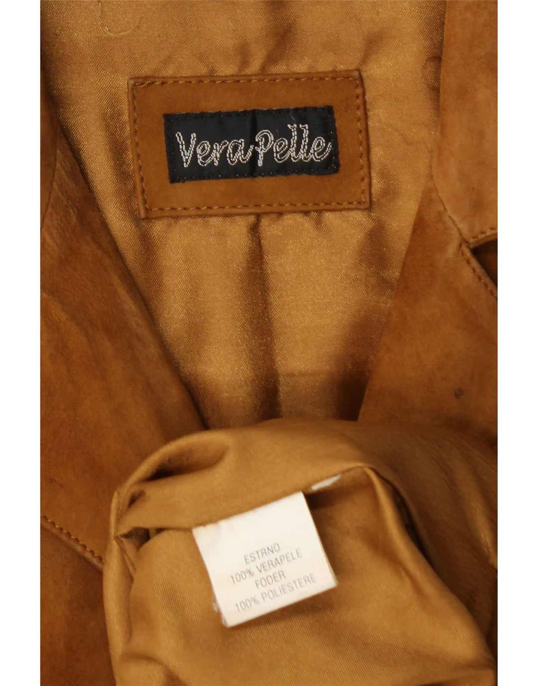 VINTAGE Chaqueta de ante para mujer Reino Unido 18 XL Cuero marrón