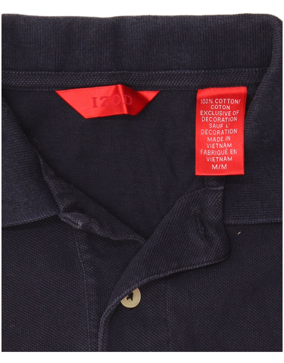 IZOD Polo Hombre Algodón Azul Marino Mediano