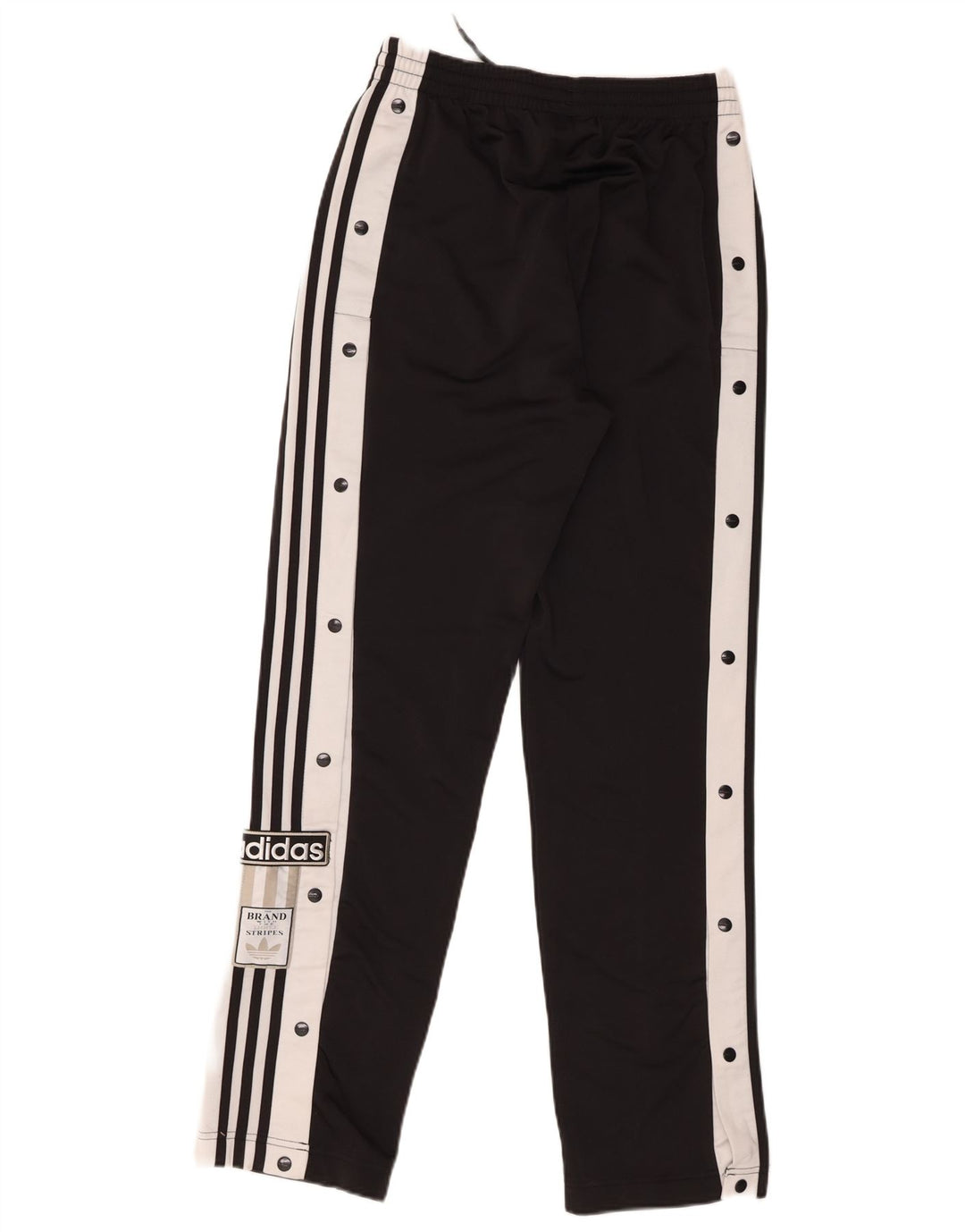 Adidas Pantalones de chándal para mujer UK 8 Small Negro Colorblock Poliéster