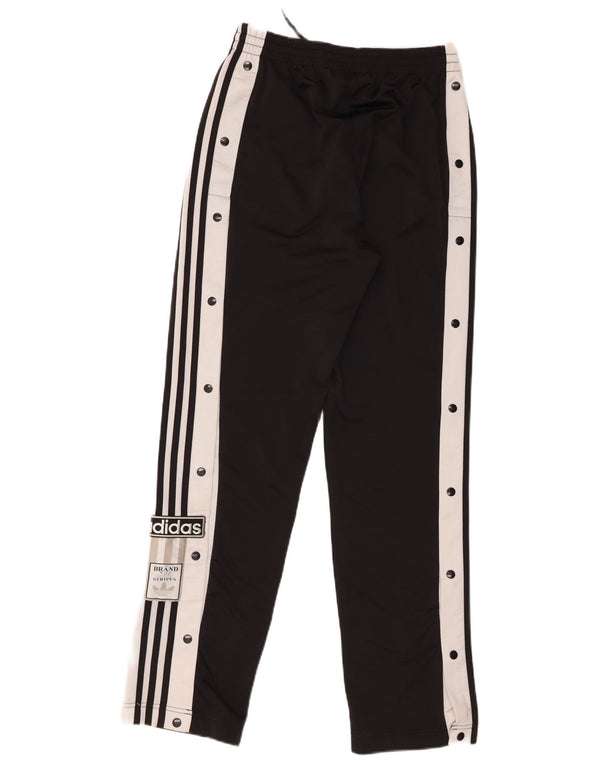 Adidas Pantalones de chándal para mujer UK 8 Small Negro Colorblock Poliéster