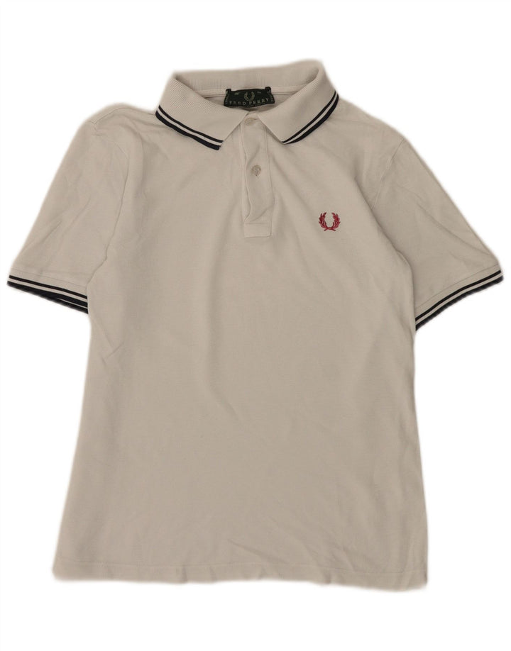 Polo Fred Perry Para Hombre De Algodón A Rayas Blanco Pequeño
