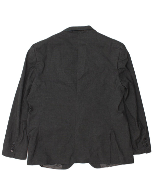 Marks & Spencer Chaqueta tipo blazer de corte regular con 2 botones para hombre Talla 44 XL Gris