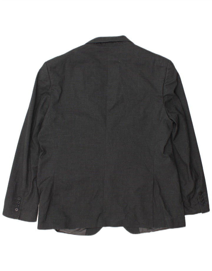 Marks & Spencer Chaqueta tipo blazer de corte regular con 2 botones para hombre Talla 44 XL Gris