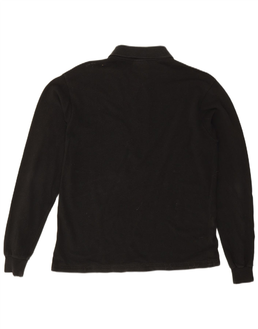 Lacoste Polo de manga larga para hombre talla 4 mediano algodón negro