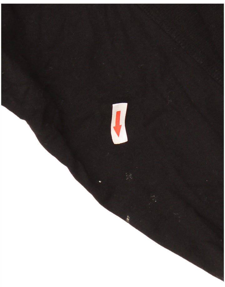 Zara Sudadera extragrande con manga 3/4 para mujer, talla 40, talla M, color negro