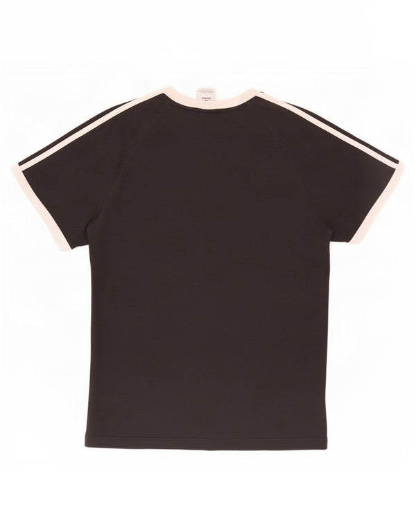 Adidas - Camiseta para hombre, talla grande, algodón negro