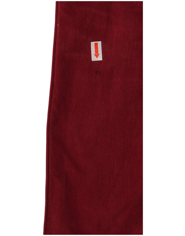 WRANGLER Womens Straight Jeans W30 L31 Burgundy