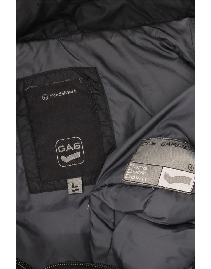 Chaqueta acolchada con capucha para hombre Gas UK 40 Large Black