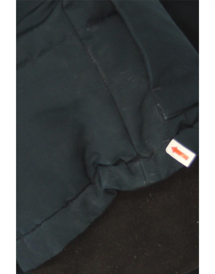 Superdry Chaqueta Acolchada Extragrande Con Capucha Para Mujer UK 8 Small Azul Marino
