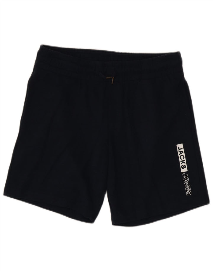 Jack & Jones Hombre Shorts Deportivos Gráficos Algodón Azul Marino Medio