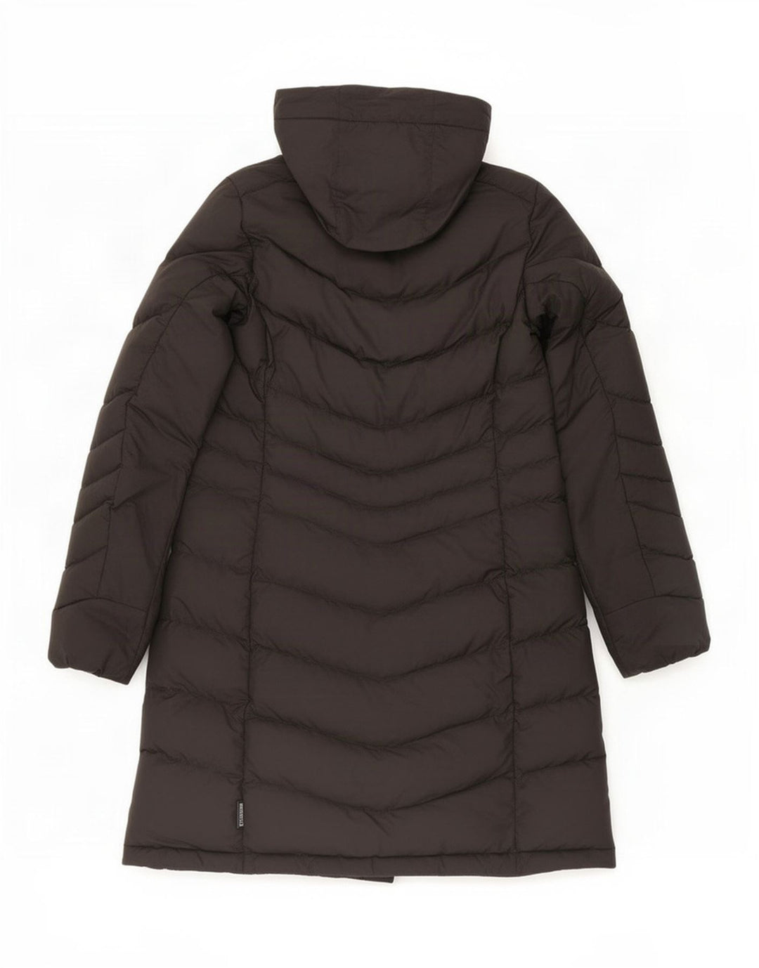 Jack Wolfskin Abrigo acolchado con capucha para mujer UK 10/12 Mediano Negro Poliéster