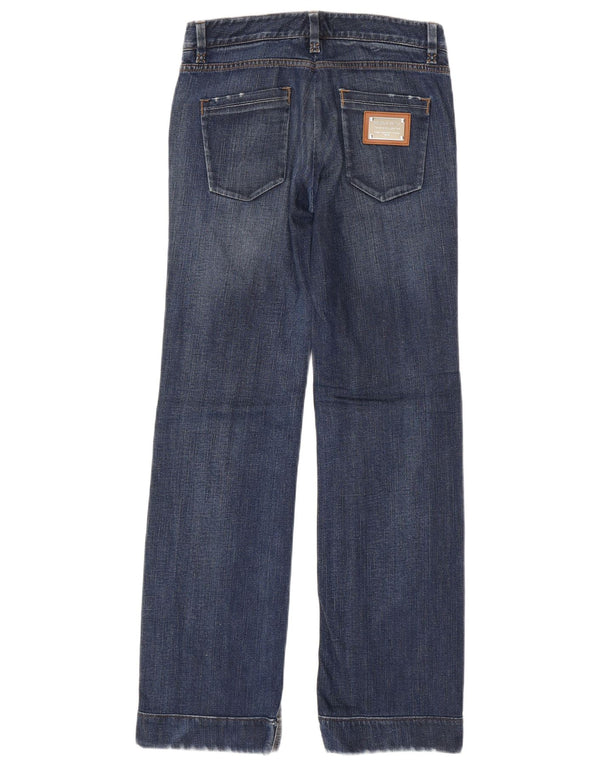 Dolce & Gabbana Vaqueros Rectos Mujer IT 38 XS W28 L32 Algodón Azul Marino