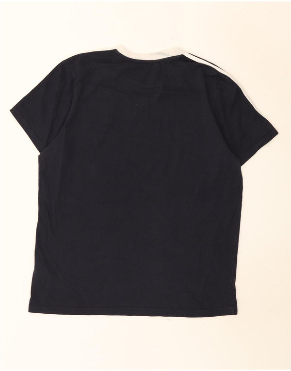 Adidas Camiseta Mujer Top UK 12/14 Medium Azul Marino Algodón