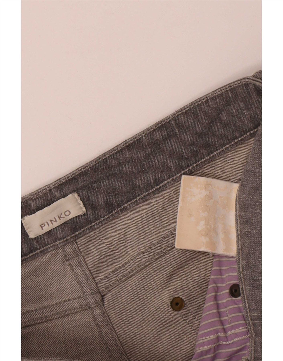Pinko Vaqueros Slim Mujer W28 L27 Gris