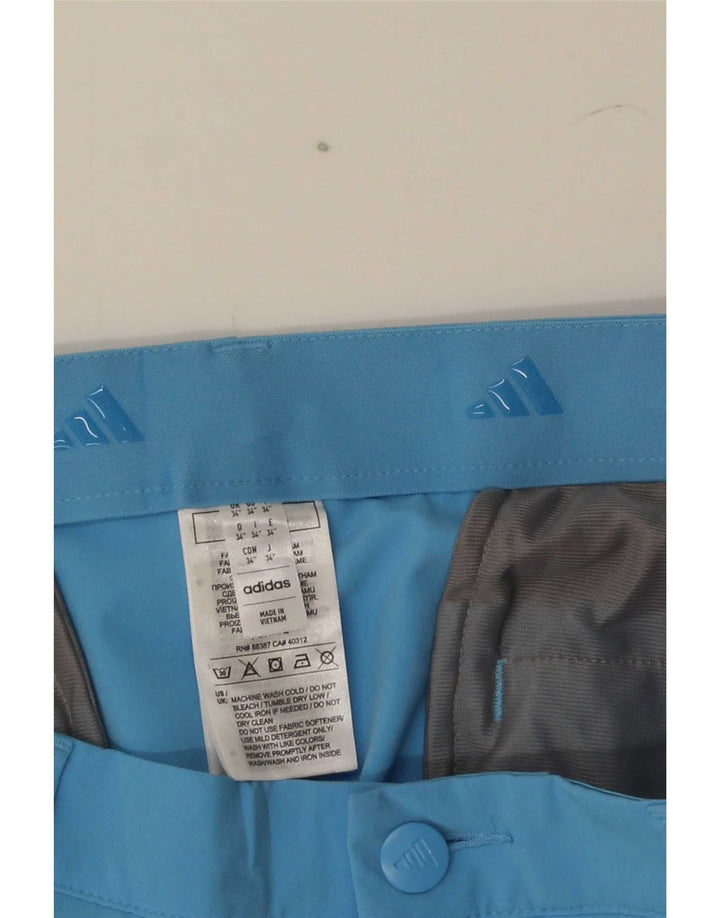 Adidas Mens Chino Shorts W34 Grande Azul Poliéster