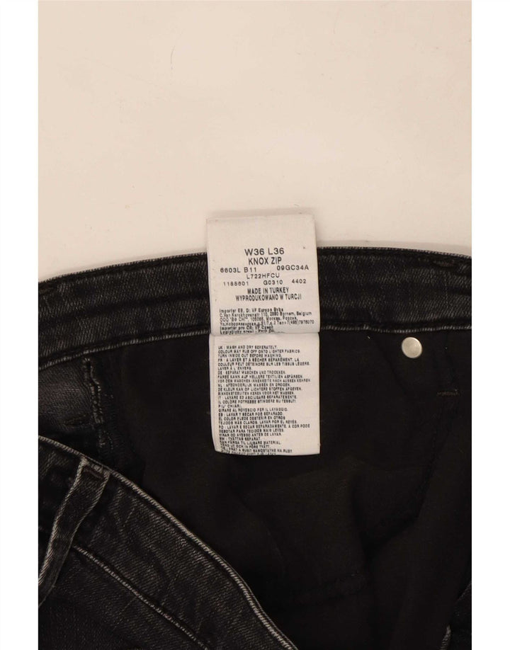 Lee Vaqueros Rectos Knox para Hombre W36 L30 Algodón Negro