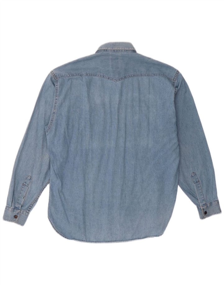 Cassuci Camisa Vaquera Hombre Pequeña Algodón Azul
