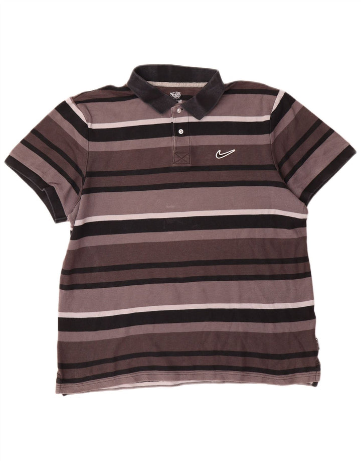 Polo Nike Hombre XL Gris Rayas