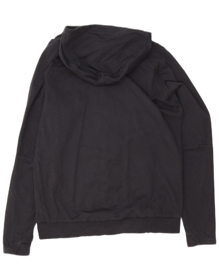 PUMA Suéter con capucha y cremallera gráfica del AC Milan para hombre Algodón negro mediano