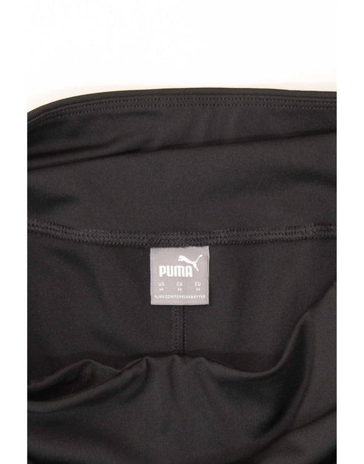 Puma Leggings para mujer UK 12 Mediano Negro Geométrico