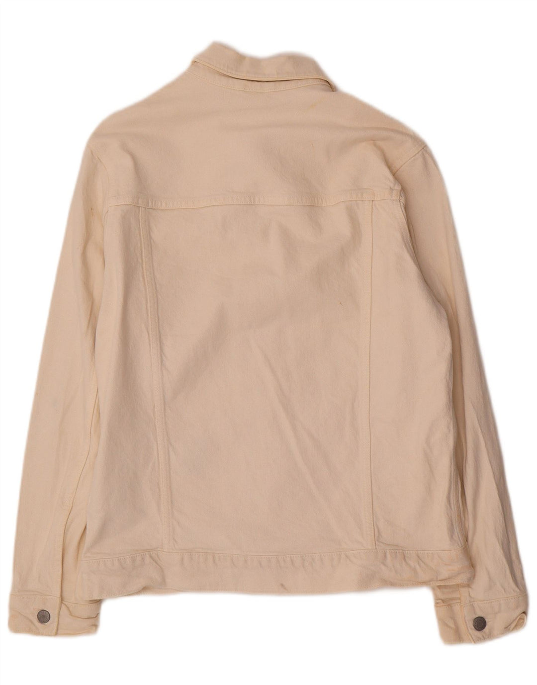Zara Hombre Chaqueta Vaquera UK 38 Medium Beige Lyocell