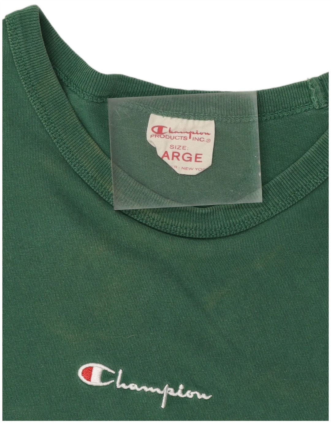 Champion Camiseta para hombre Top Grande Verde