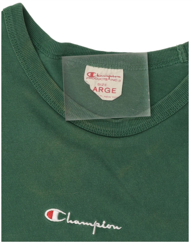 Champion Camiseta para hombre Top Grande Verde
