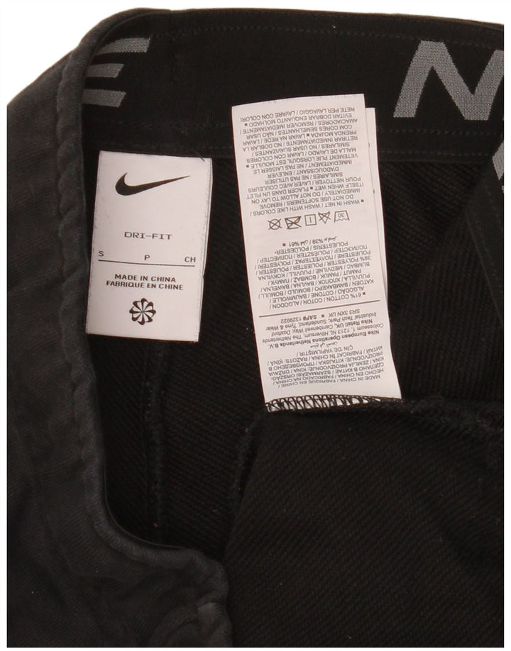 NIKE Mens Tracksuit Trousers Joggers Small  Black Cotton