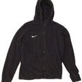 NIKE Sudadera con capucha y cremallera para hombre, talla mediana, negra