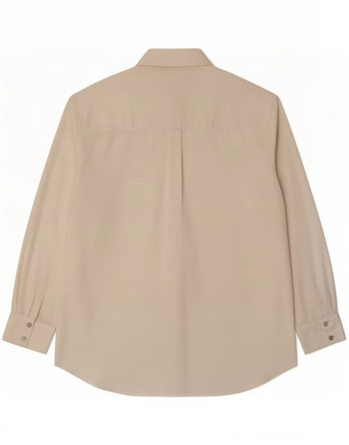 Zara Mujer Camisa Extragrande UK 44 Mediano Blanco Poliéster