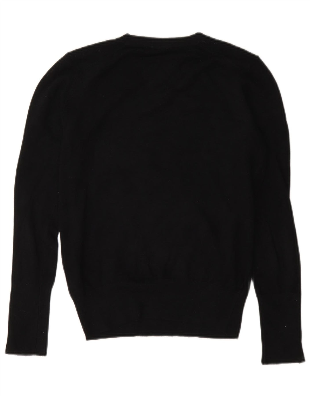 Zara - Jersey de cuello redondo para mujer, talla 40, talla mediana, viscosa negra